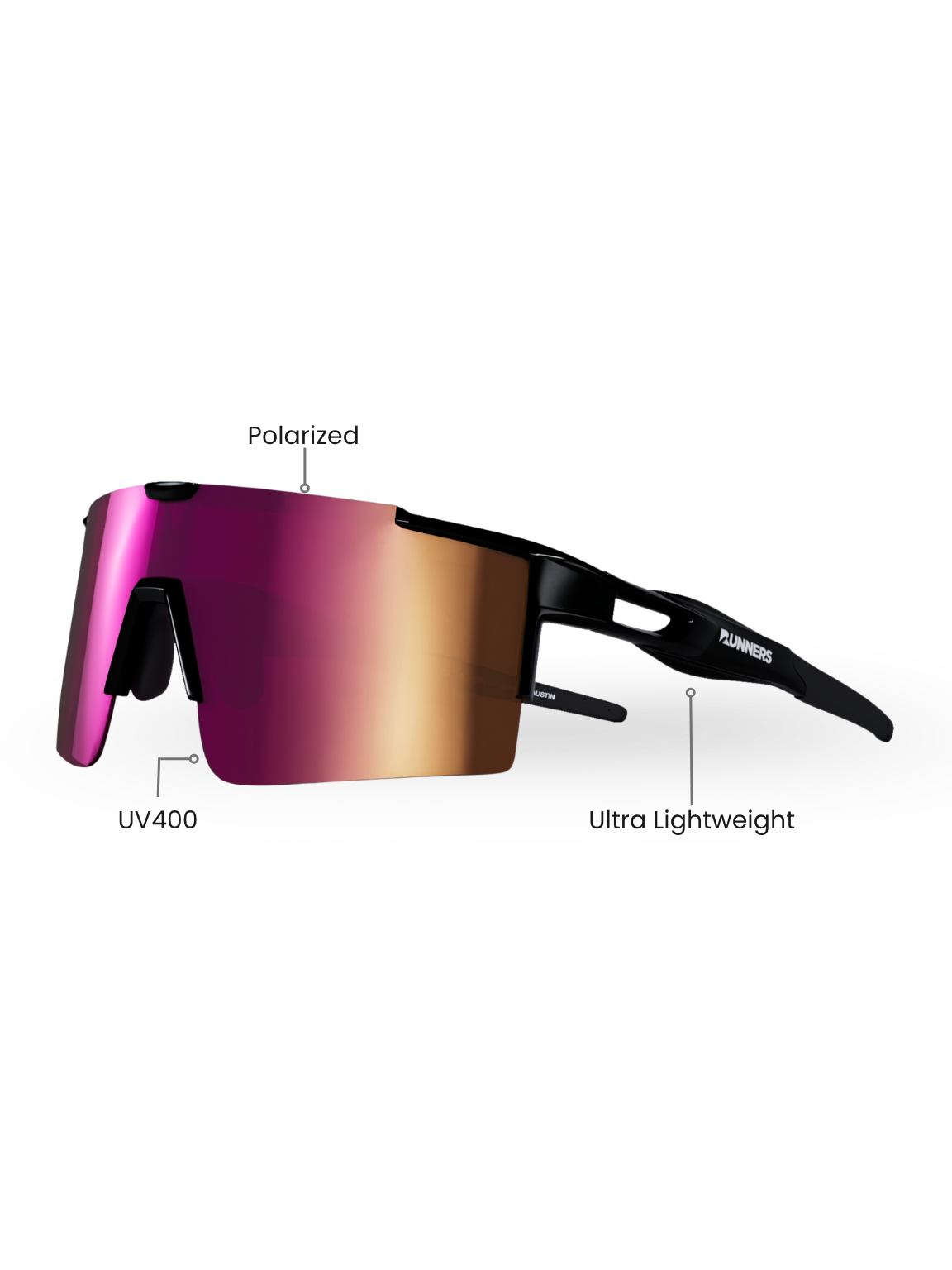 Cherry Pink X365 Athletic Sunglasses