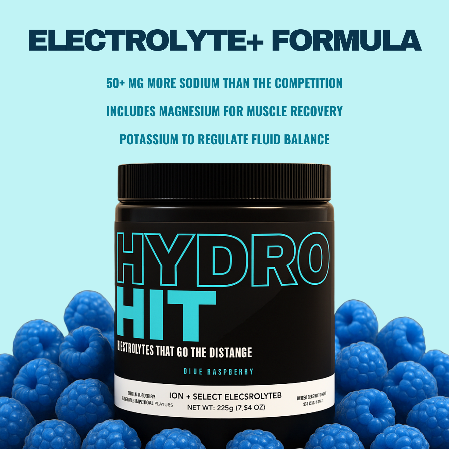 HydroHit Electrolyte+ Powder (8oz)