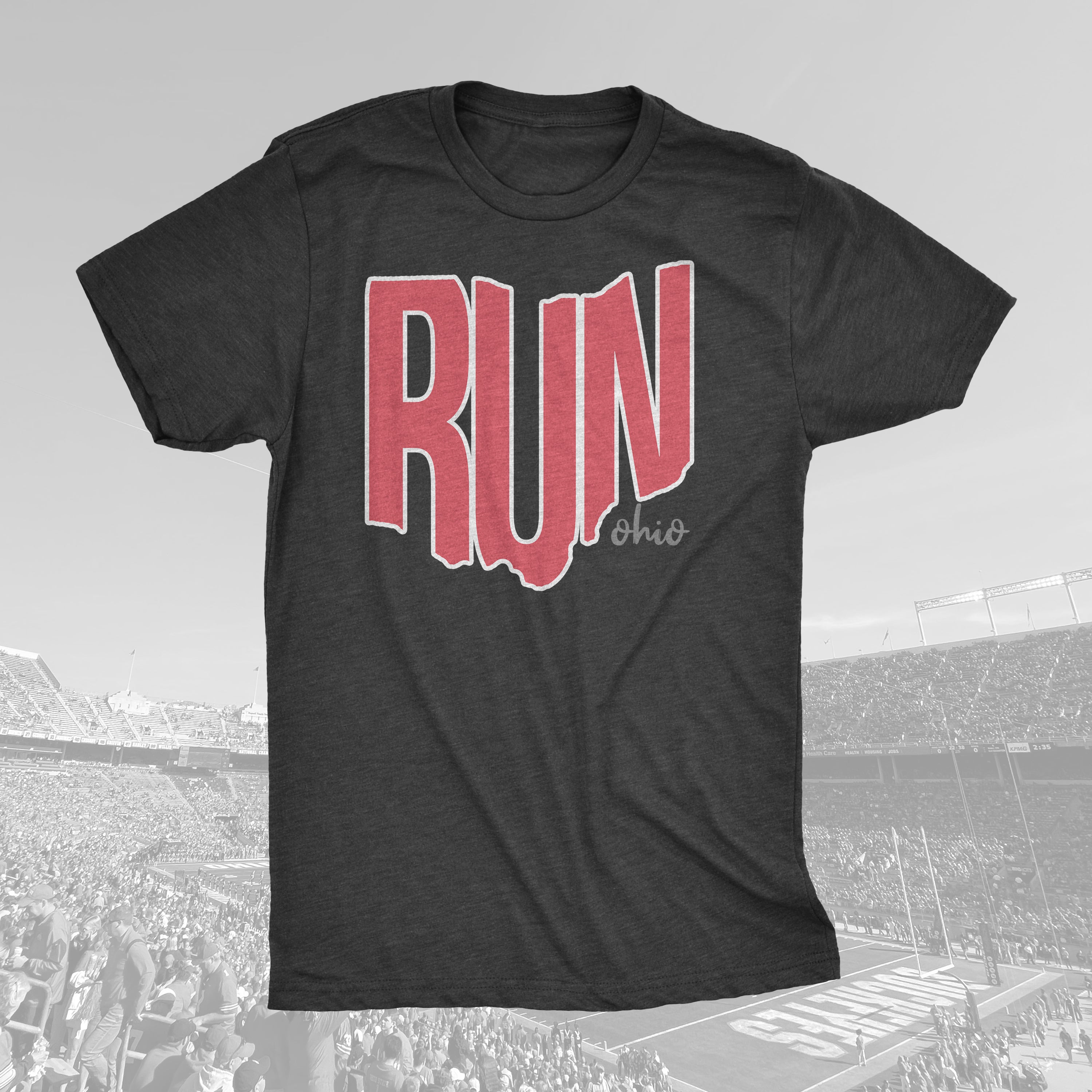 Ohio Shaped Run | Unisex Tee