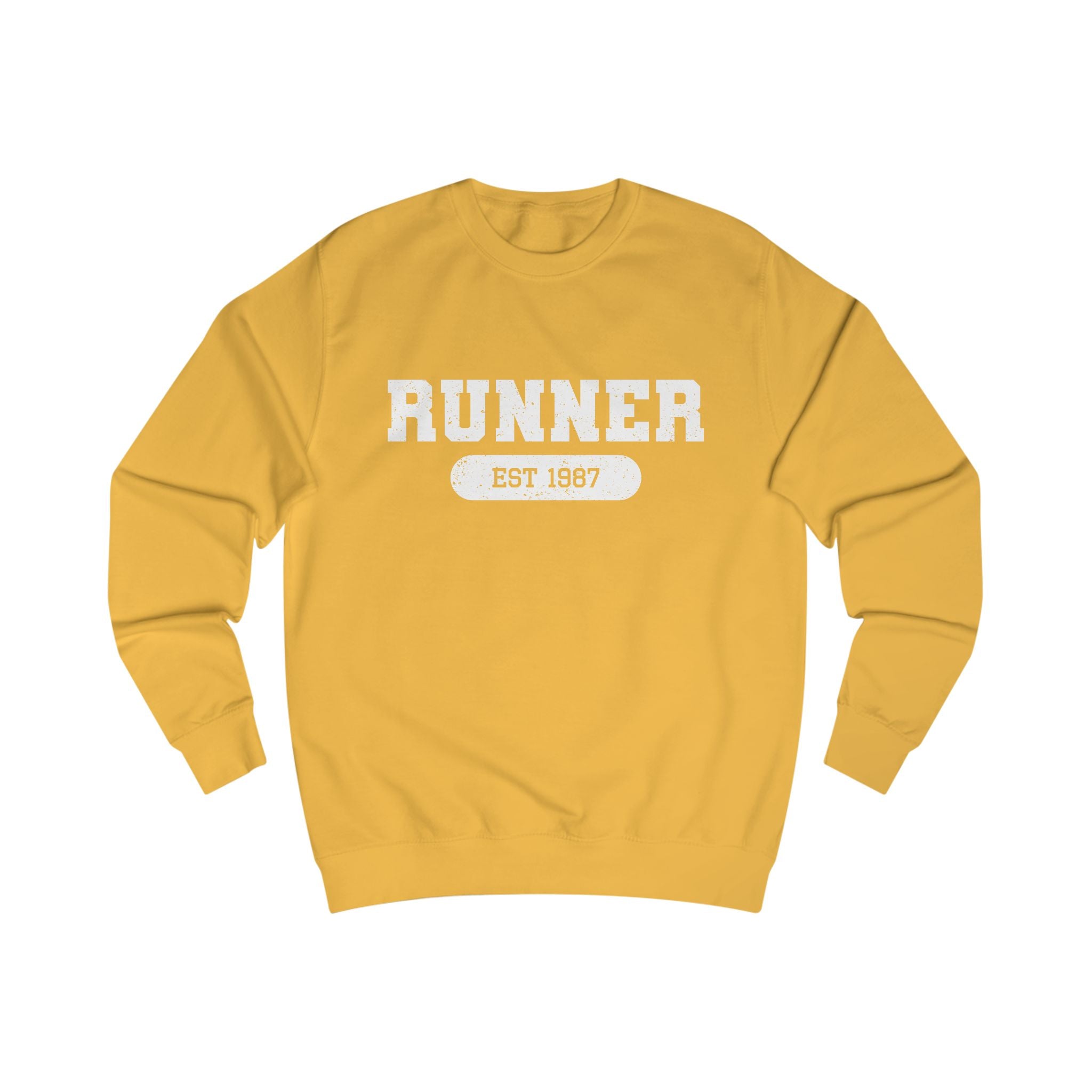 Customizable Vintage Collegiate 'Runner Established' Crewneck