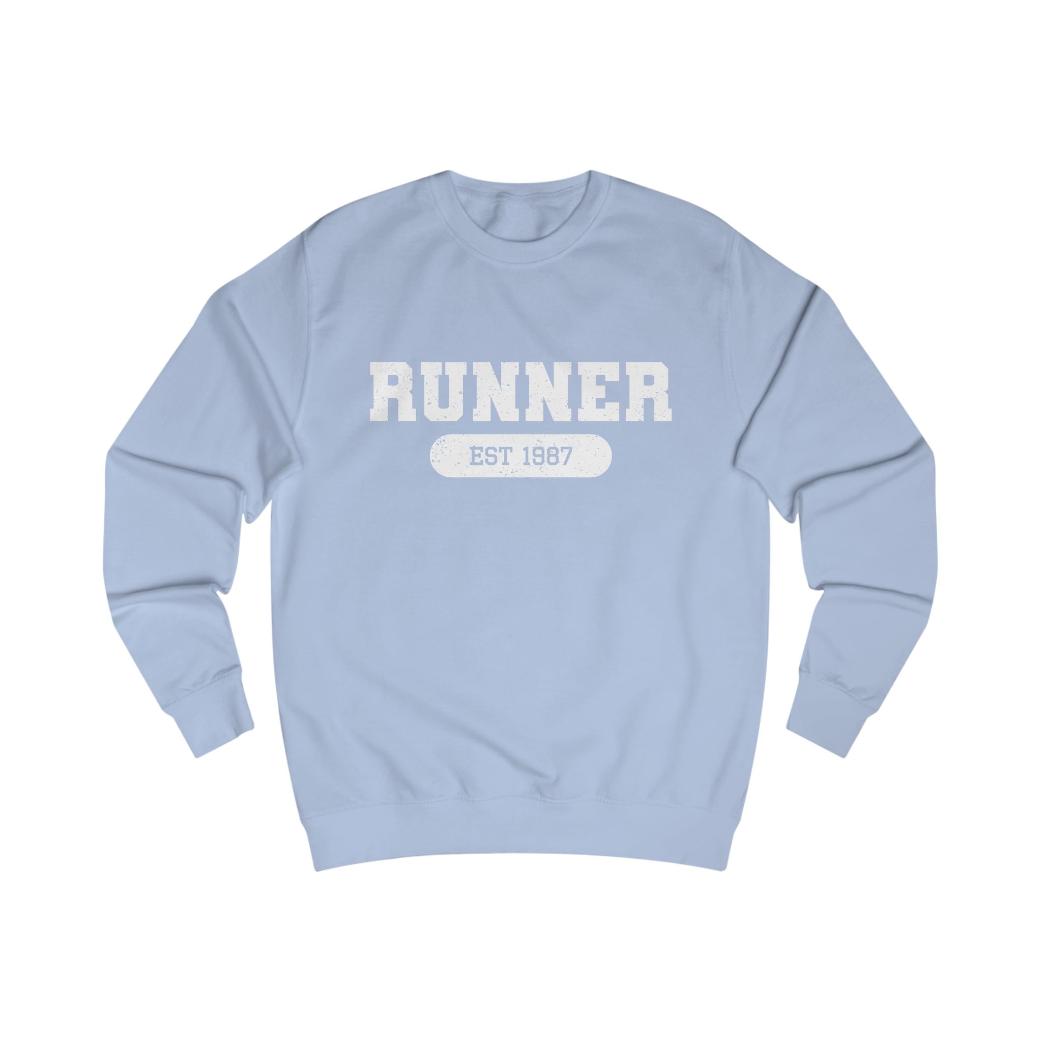 Customizable Vintage Collegiate 'Runner Established' Crewneck