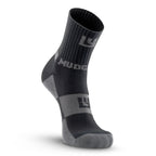 5" Crew Height Trail Running Sock (Black/Gray)