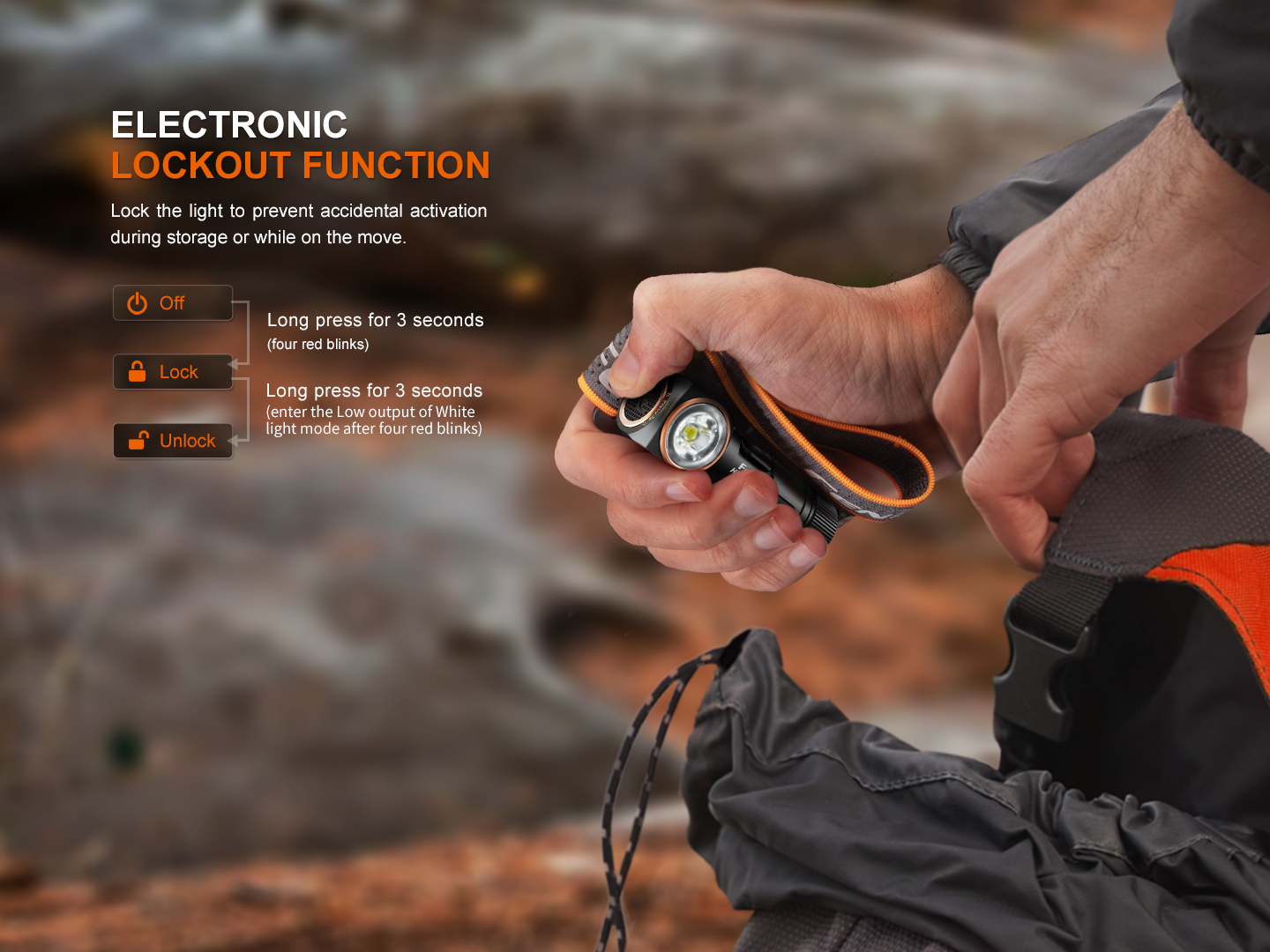 Fenix V2.0 Lightweight Detachable AA Headlamp